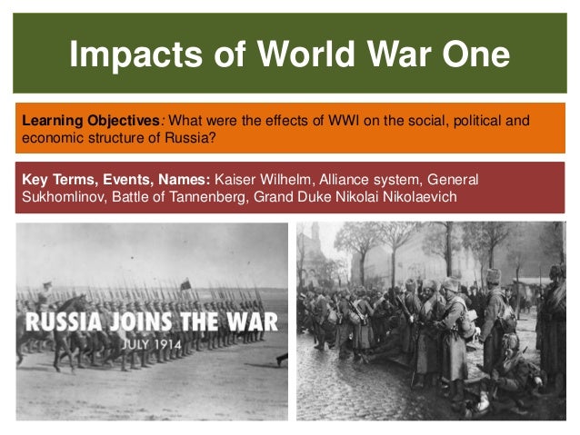 causes and effects of world war 1 How did world war i impact